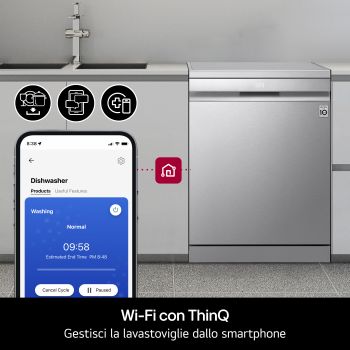 Wi-fi con ThinQ lavastoviglie DF375HWS